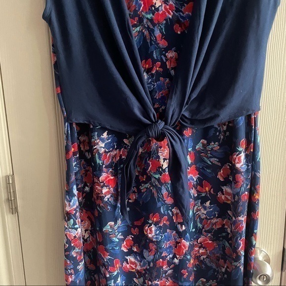 One Piece Dress with Tie Front - Picture 3 of 8